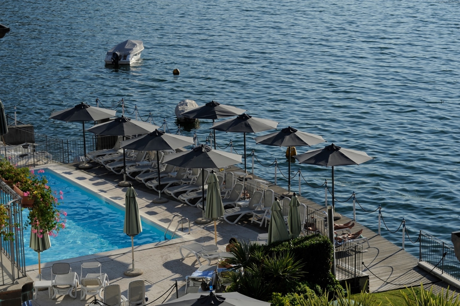 Lombardei Iseo Iseosee Hotel Rivalago Sulzano See direkt Terrasse Seeblick Pool