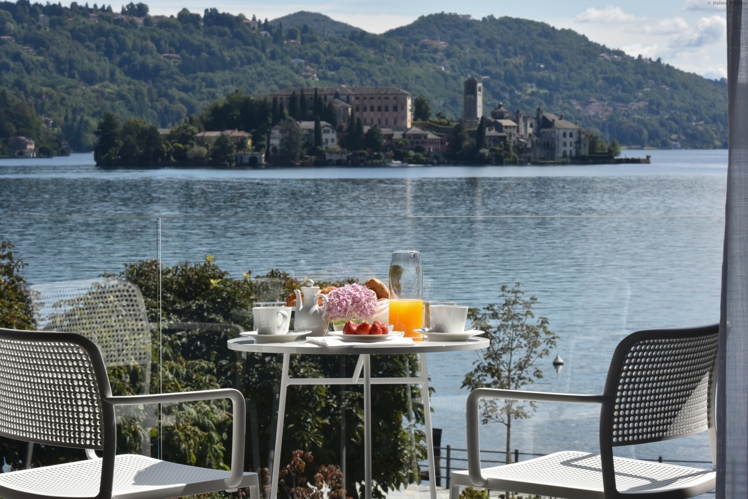 Piemont Lago d'Orta Pella See Hotel Casa Fantini Lake Time direkt Seeblick Frühstück