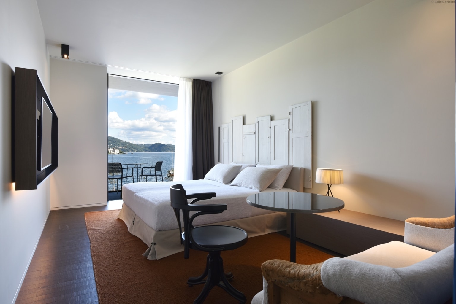 Piemont Lago d'Orta Pella See Hotel Casa Fantini Lake Time direkt Seeblick Zimmer