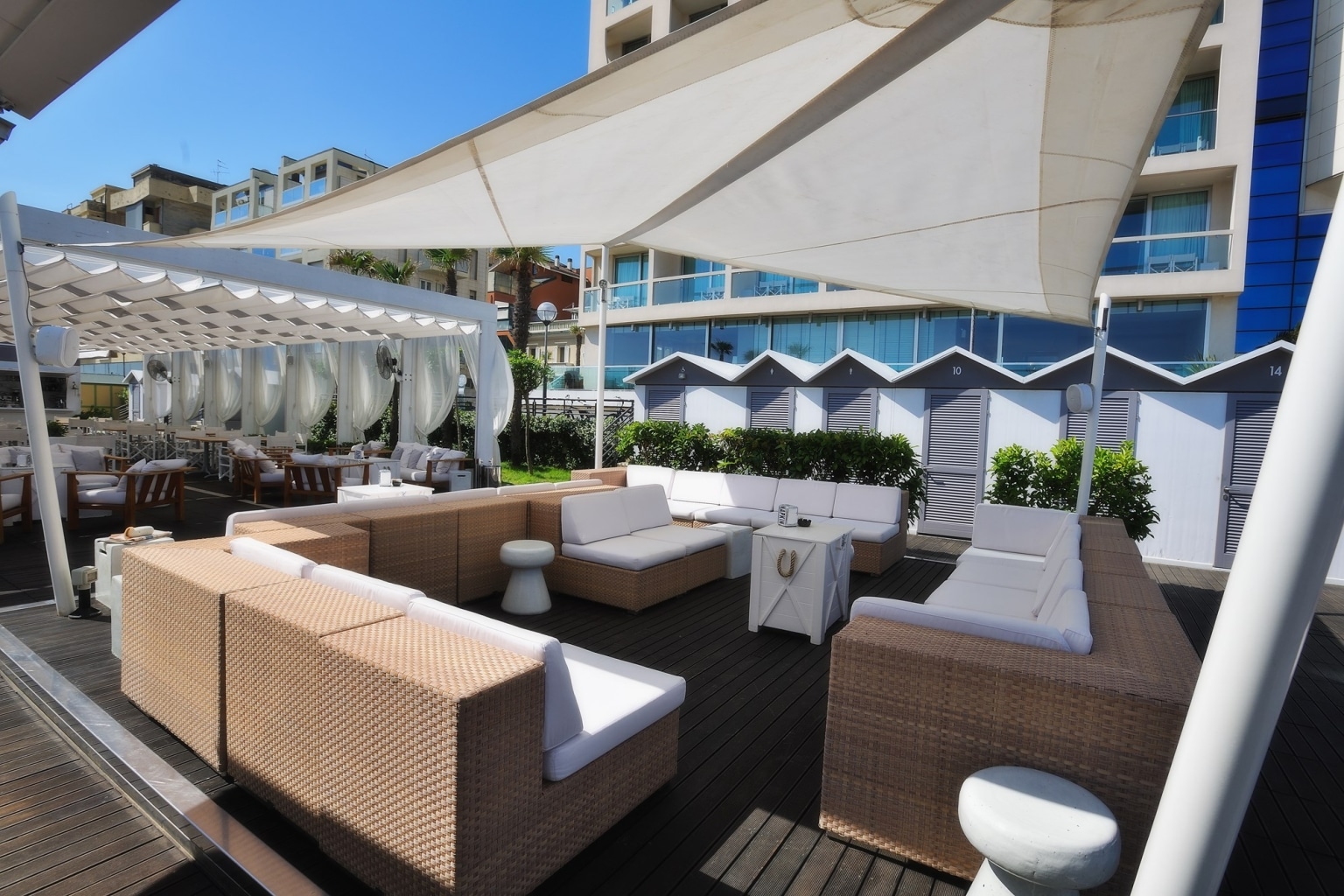 Marken Hotel Excelsior Pesaro Meer Strand Stadt Lounge