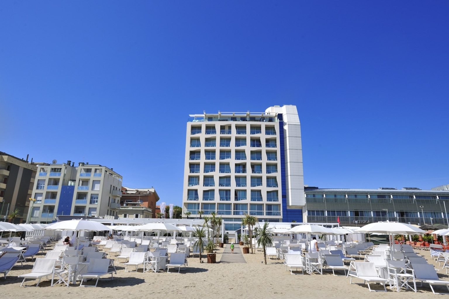 Marken Hotel Excelsior Pesaro Meer Strand Stadt