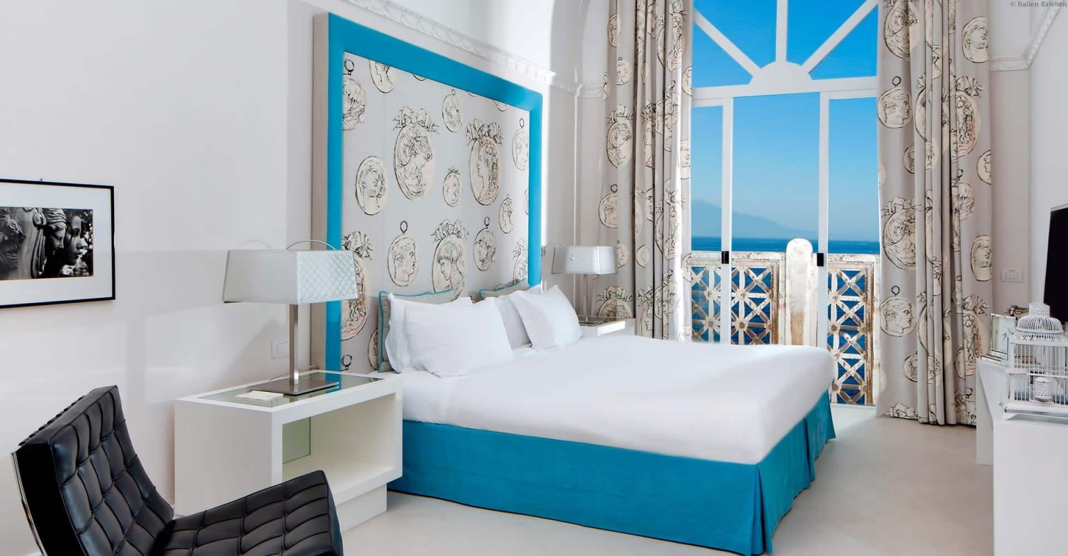 Kampanien Hotel Bellevue Syrene Sorrent Sorrentinische Küste Amalfiküste Meer Meerzugang Zimmer
