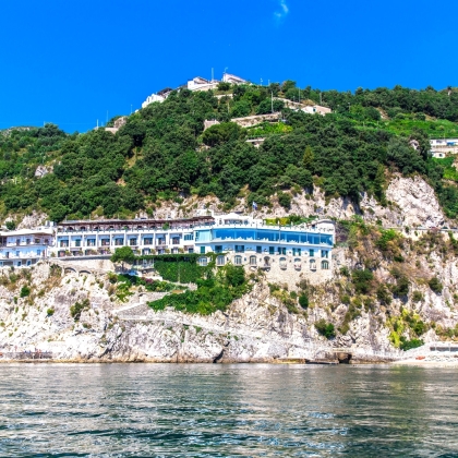 ampanien Hotel Cetus Cetara Amalfiküste direkt am Meer Panoramalage Meerblick Außenblick