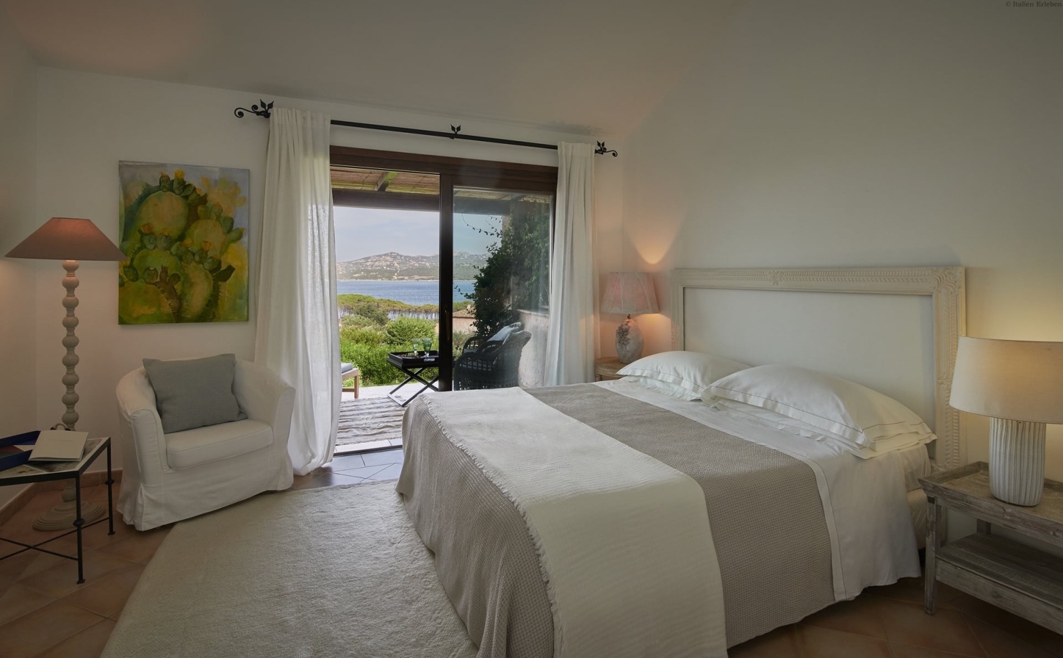 Sardinien Villa del Golfo Lifestyle Resort Cannigione Hotel Bucht Nord Meer Meerblick Panorama Zimmer