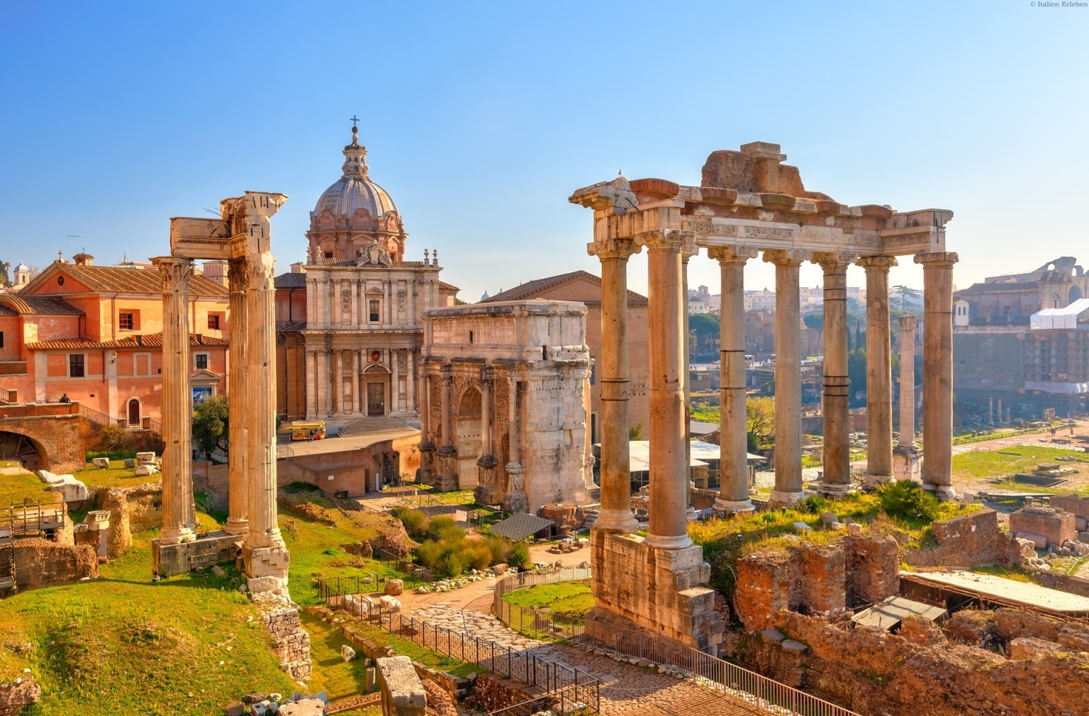 Italien Unesco Weltkulturerbe Rom Ewige Stadt Forum Romanum