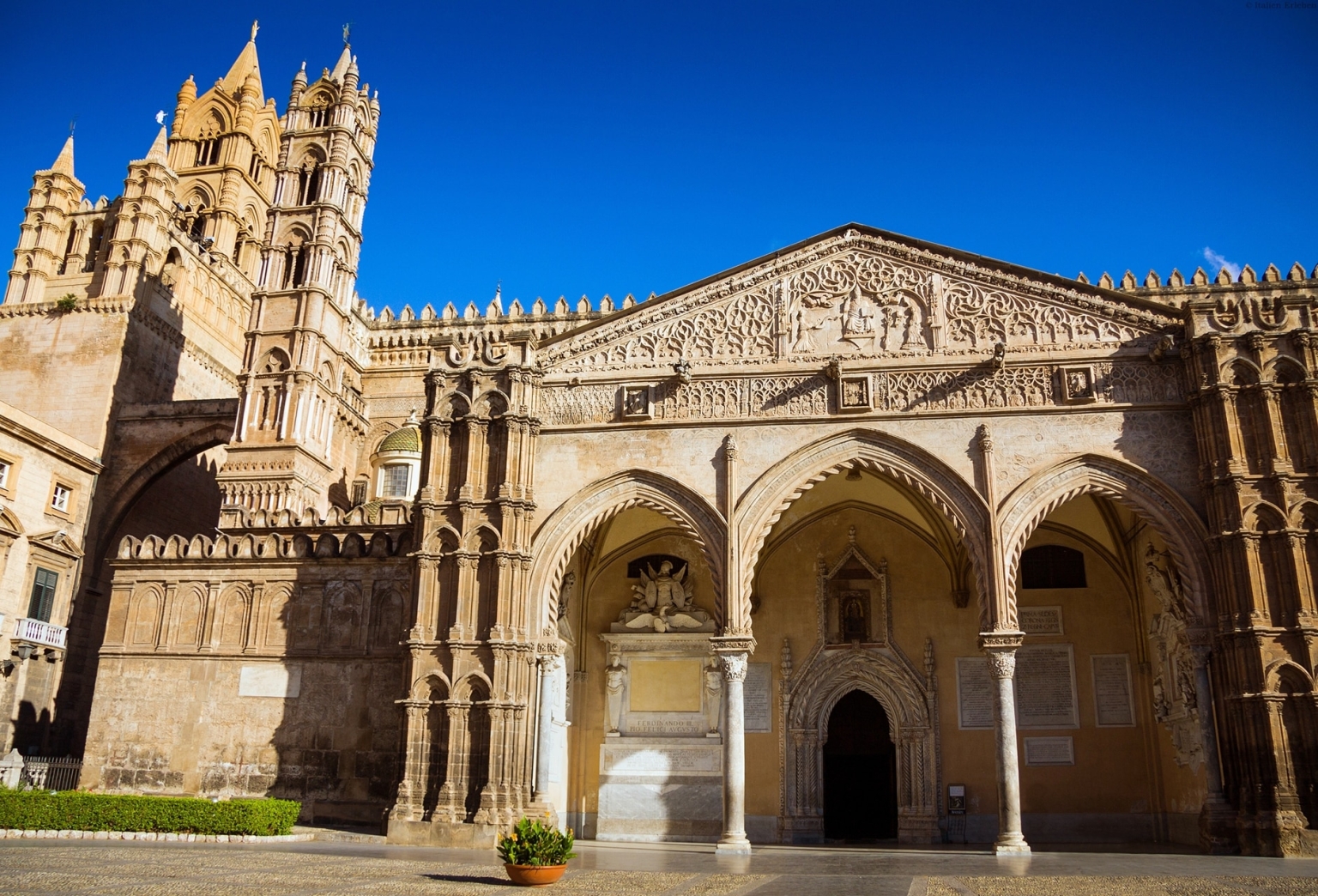 Italien Unesco Weltkulturerbe Sizilien Monreale Palermo Stadt Mosaik Fassade